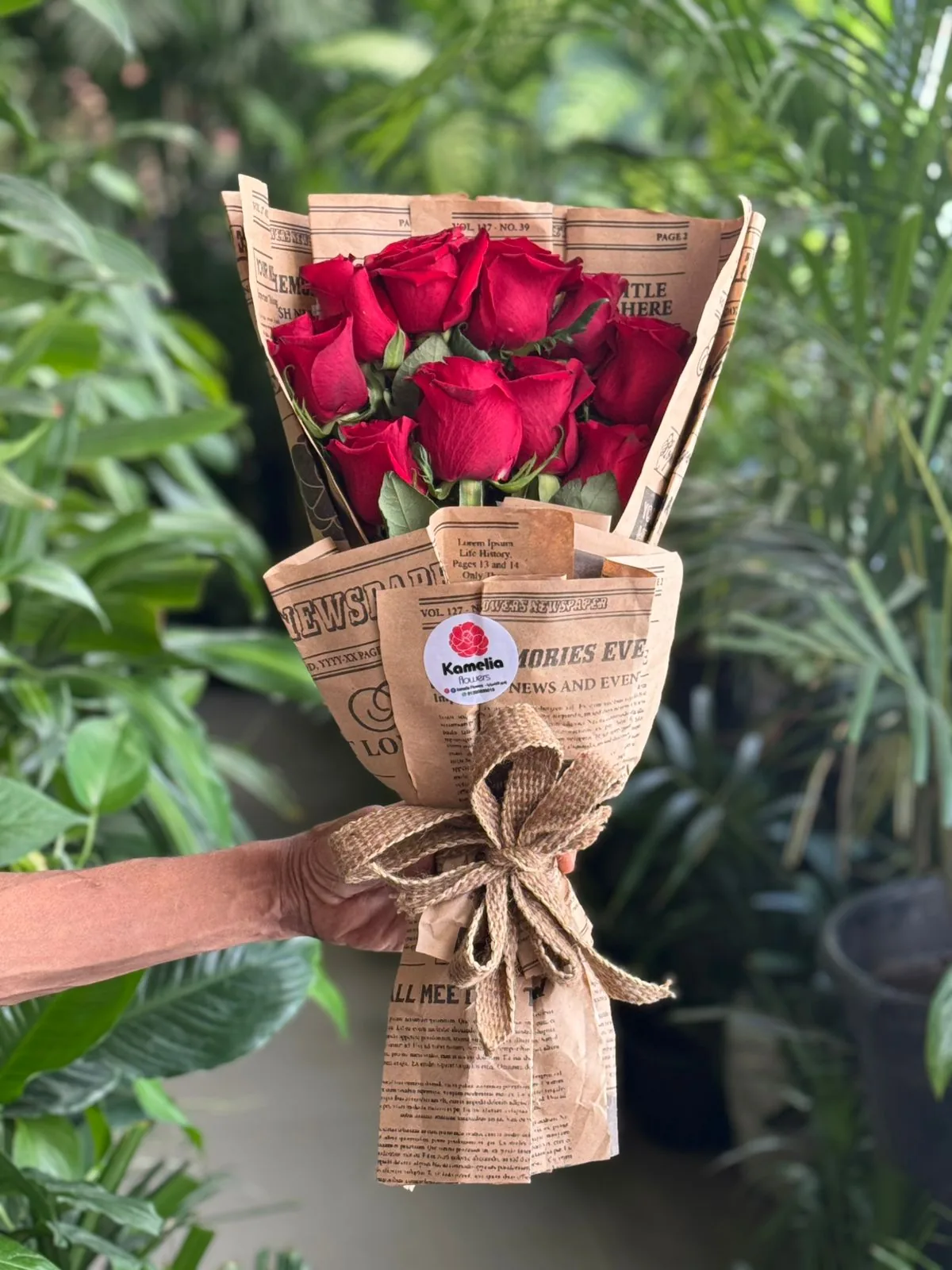 Vintage Newspaper Roses