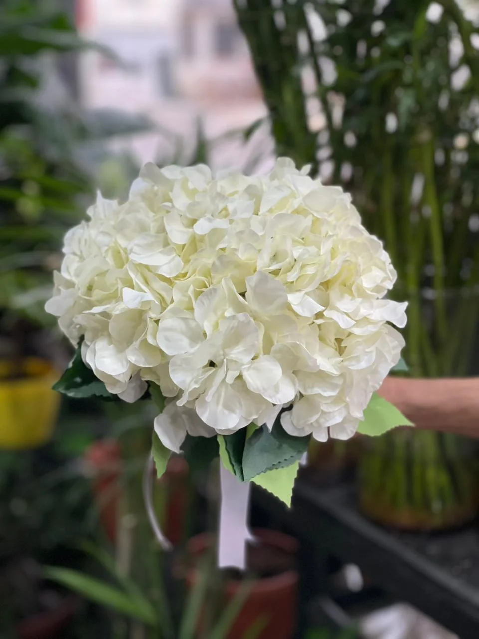 White Lily Crystal Vase